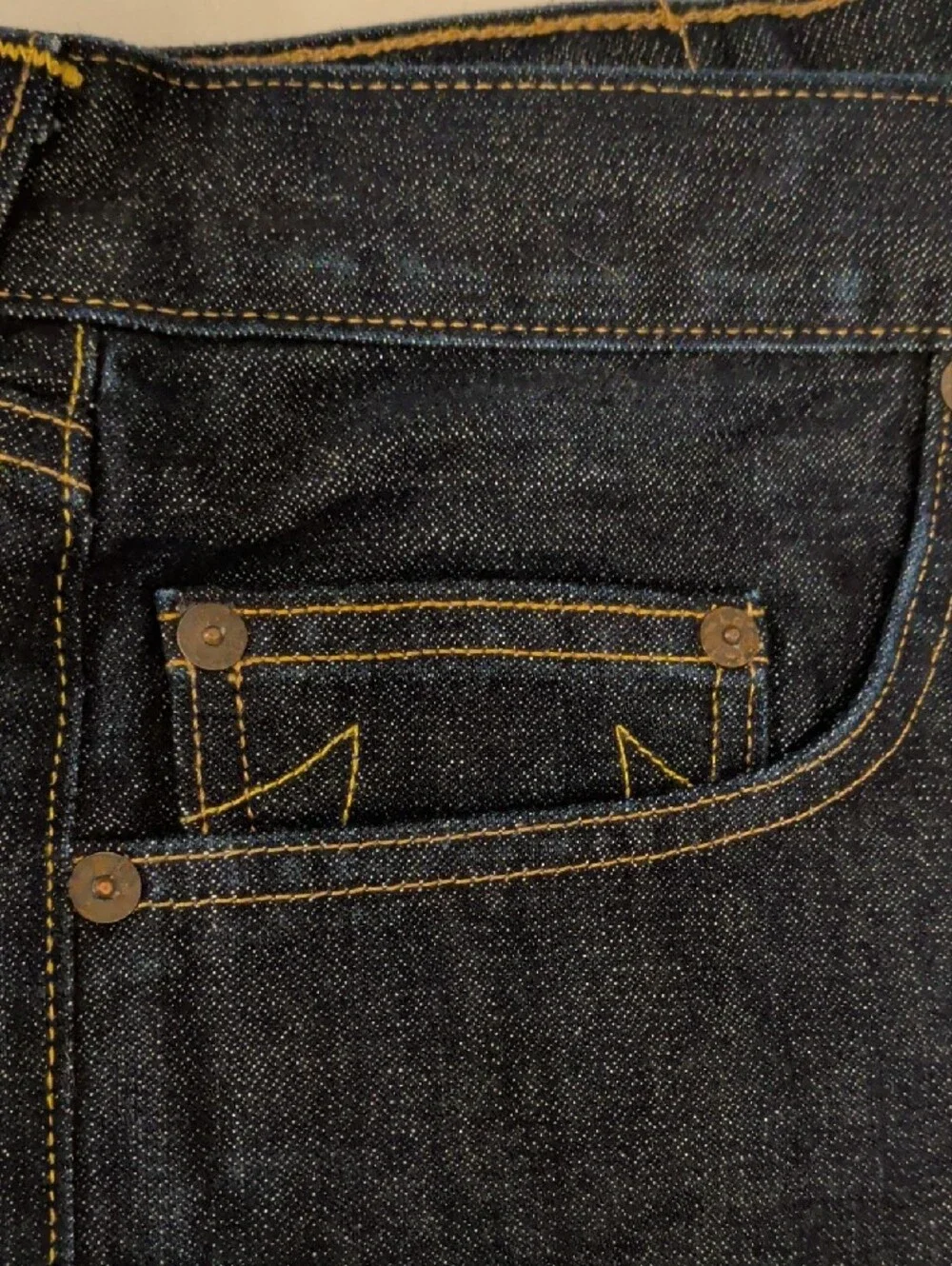 True Religion Bobby Dark Blue Denim Straight Jeans 38W34L Button Fly USA Made